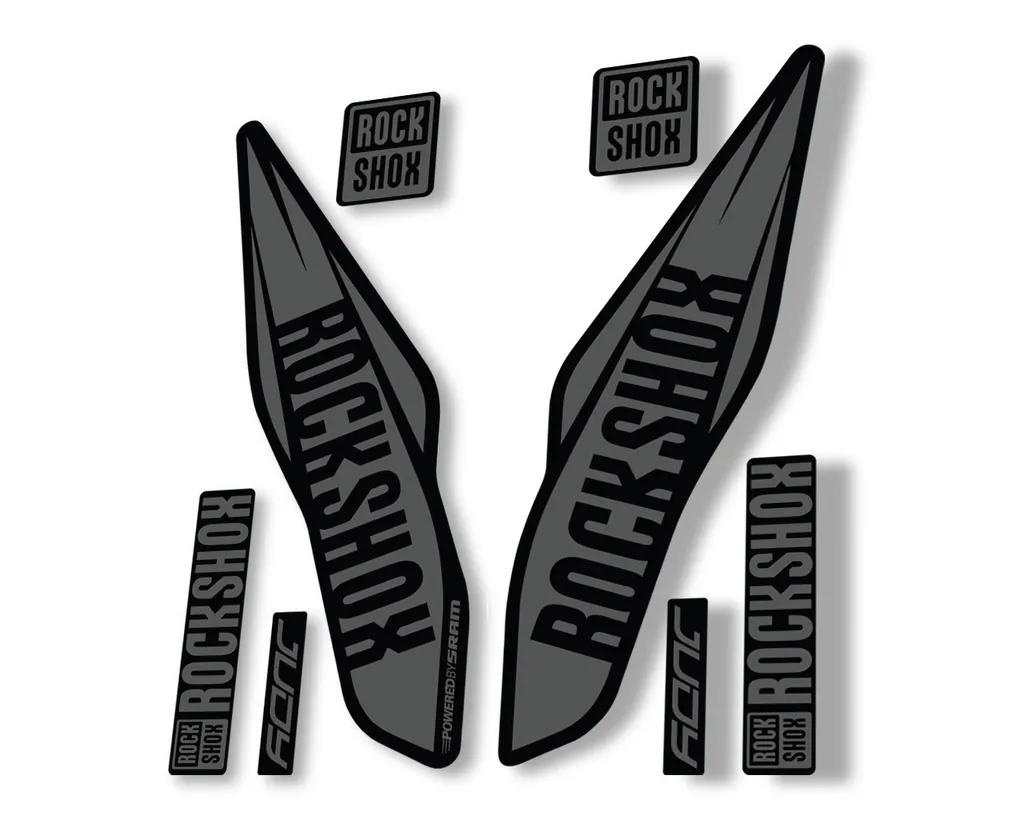 Rock Shox Judy 2017 Fork Decal Bike Cycling Sticker Adhesive Gray