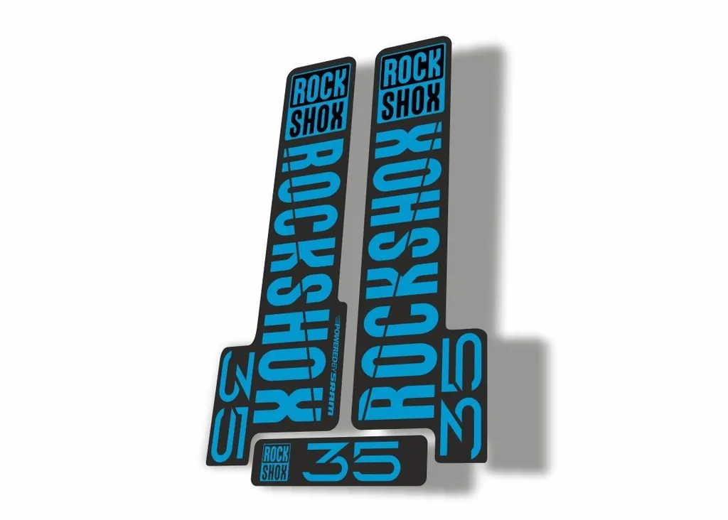 Rock Shox 35 2018 Fork Decal Mountain Bike Cycling Sticker Adhesive Blue