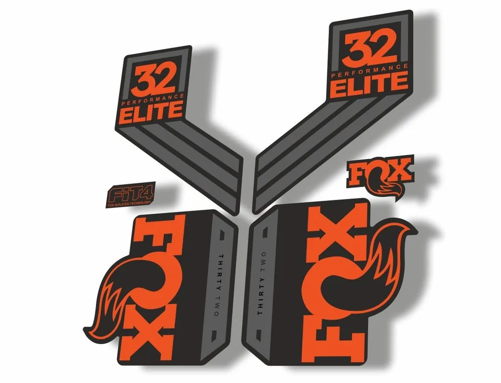 FOX 32 Elite Performance 2017-18 Fork Suspension Factory Decal Sticker Orange 1