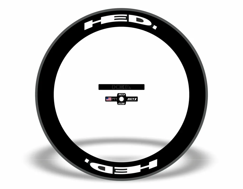 HED Jet 4 Rim Wheelset Decal Factory Sticker Vinyl Adhesive White 12 Pcs