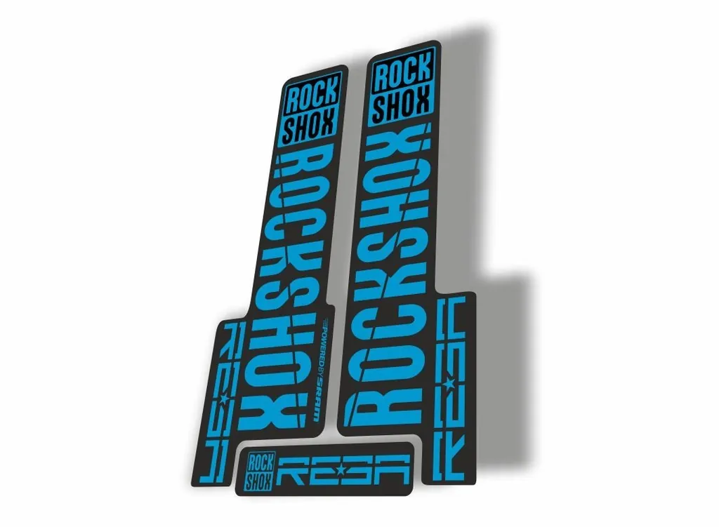 Rock Shox REBA 2018 Fork Decal Mountain Bike Cycling Sticker Adhesive Blue