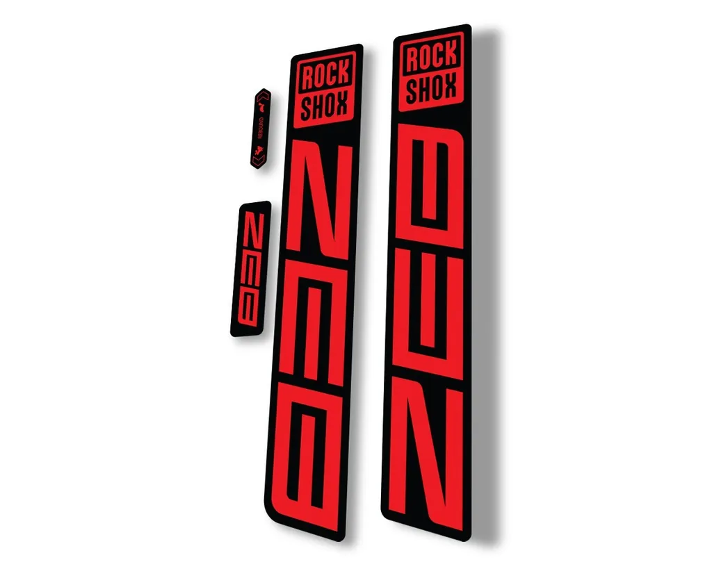 Rock Shox ZEB R 2021 Mountain Bike Cycling Decal Sticker Adhesive Red