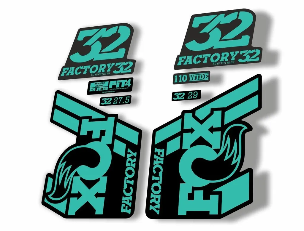FOX 32 Float 2018-19 Forks Suspension Factory Decals Stickers Adhesive Dolphin