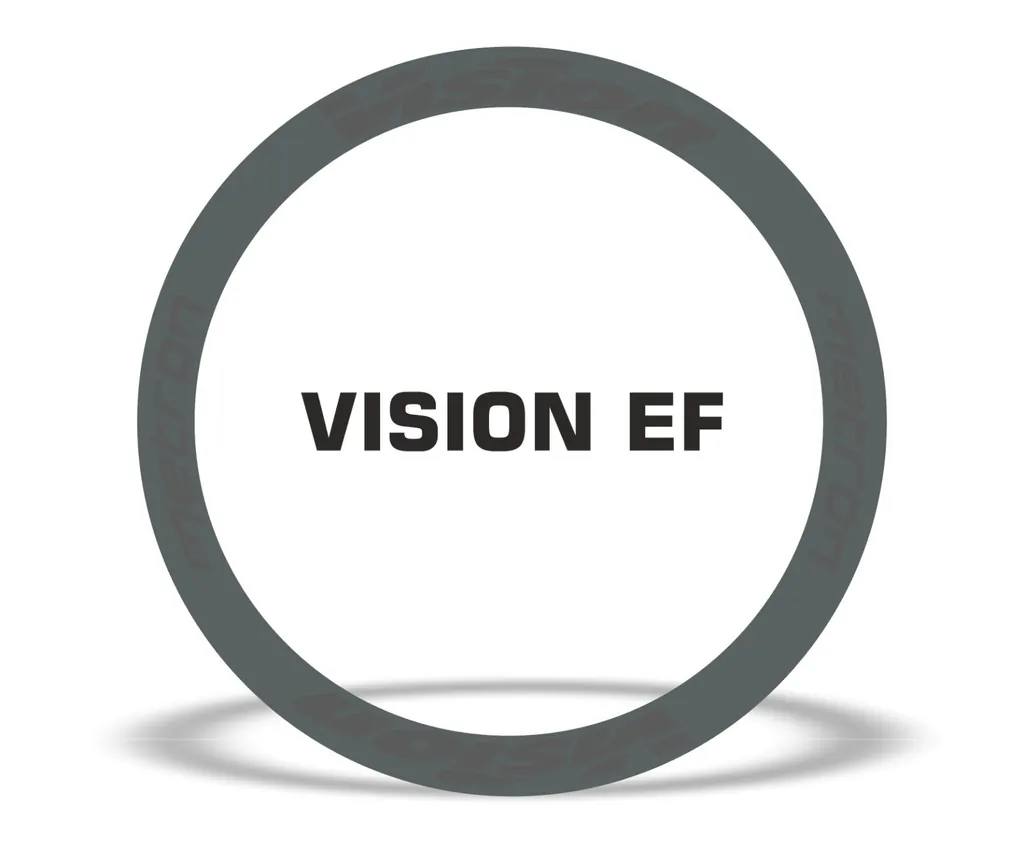 Vision Metron EF Road Bike Rim Decal Wheel Sticker Set Adhesive Gray