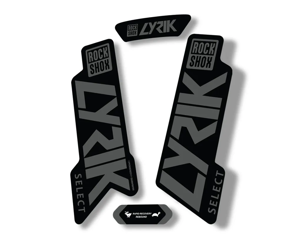 Rock Shox LYRIK SELECT 2020 Fork Decal Mountain Bike Cycling Sticker Gray