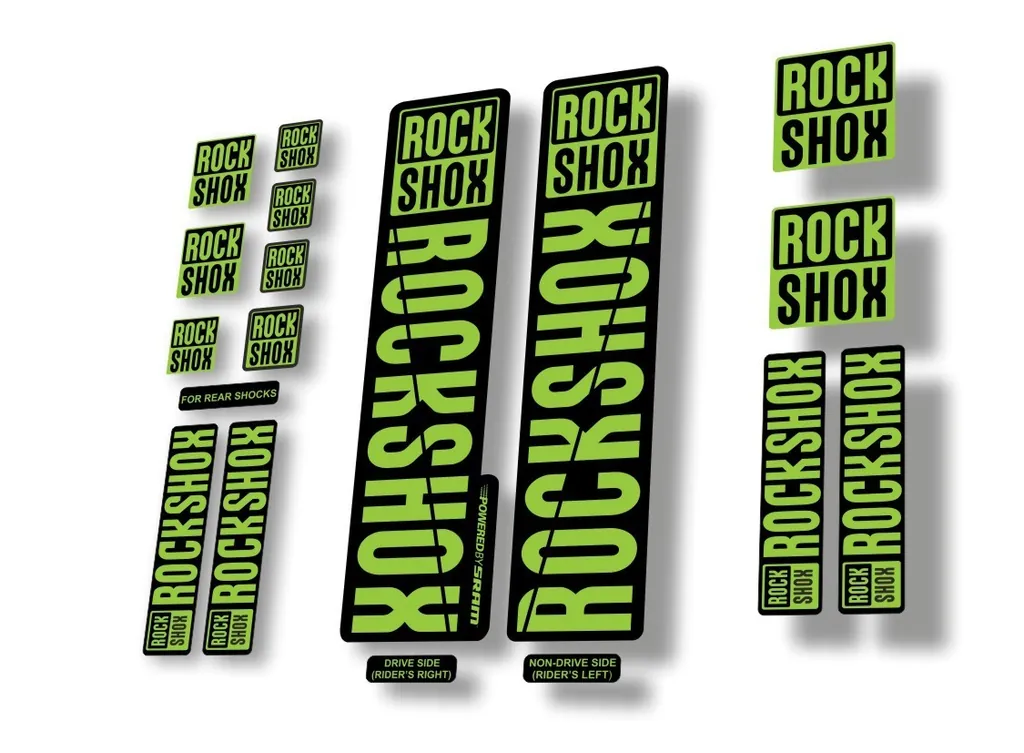 Rock Shox 2018 Decal Set For 30 32 RS1 Mountain Bike Cycling Sticker Green