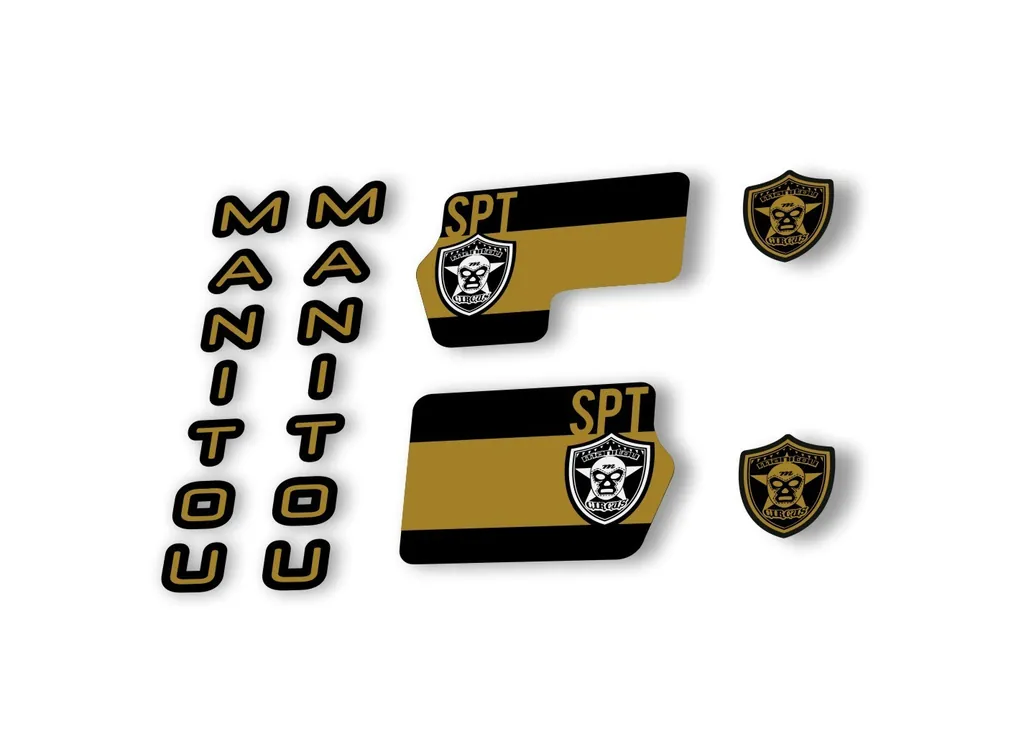 Manitou Circus Sport 2020 Fork Suspension Decal Kit Sticker Set Gold