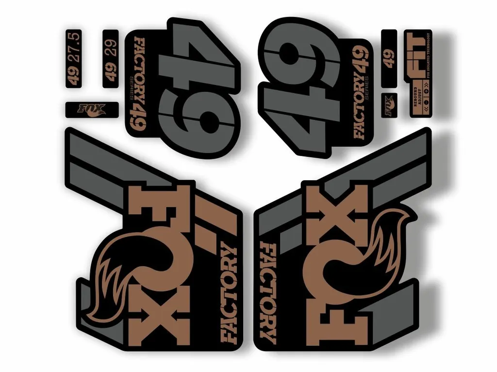 FOX 49 Float 2018-19 Forks Suspension Factory Decal Sticker Adhesive Browny