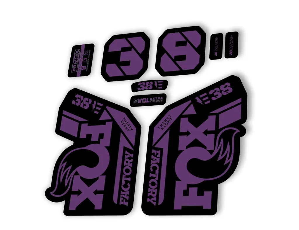 FOX 38 2021 E Bike Forks Suspension Factory Decal Sticker Adhesive Purple