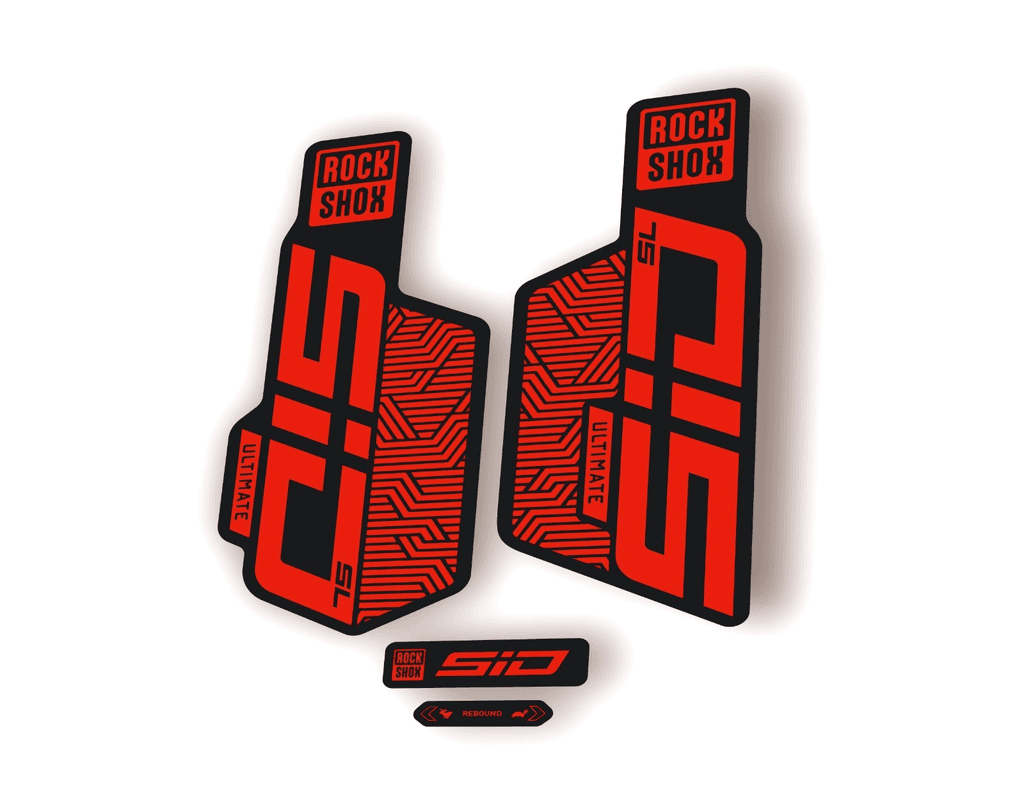 Rock Shox SID SL ULTIMATE 2025 Flight Attendant Bike Cycling Decal Sticker Red