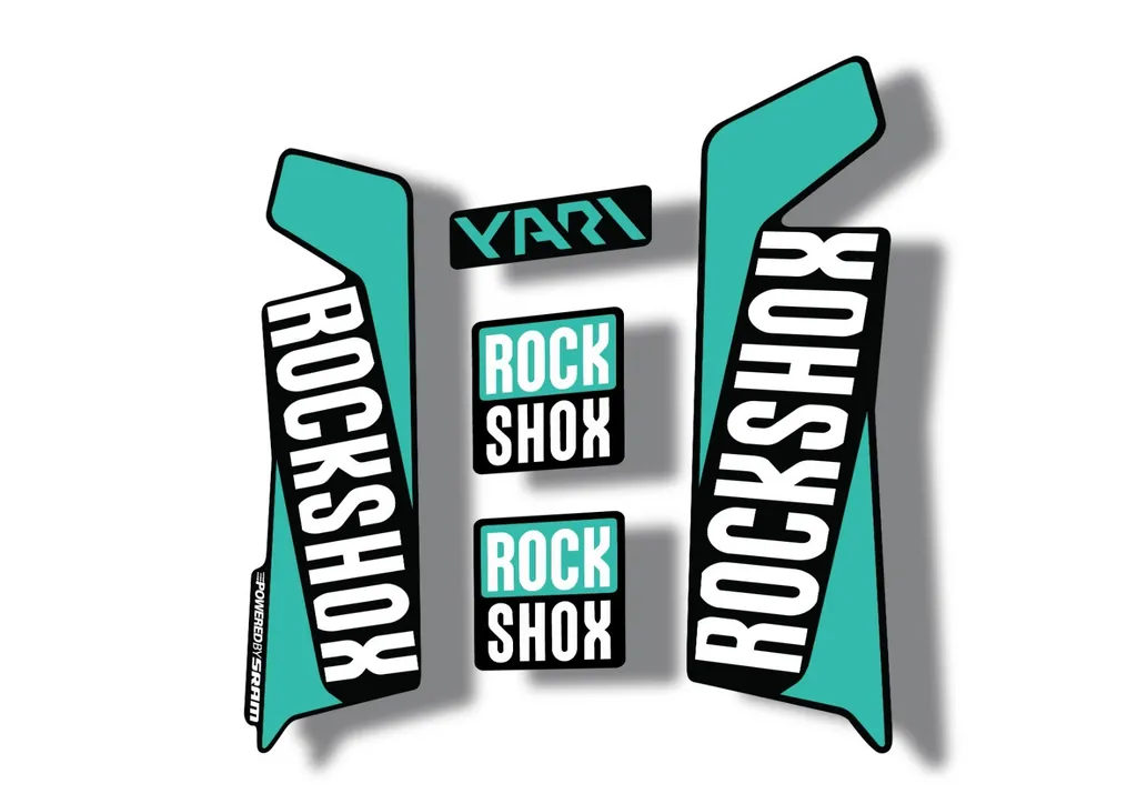 Rock Shox YARI 2017 Fork Decal Mountain Bike Cycling Sticker Adhesive Dolphin