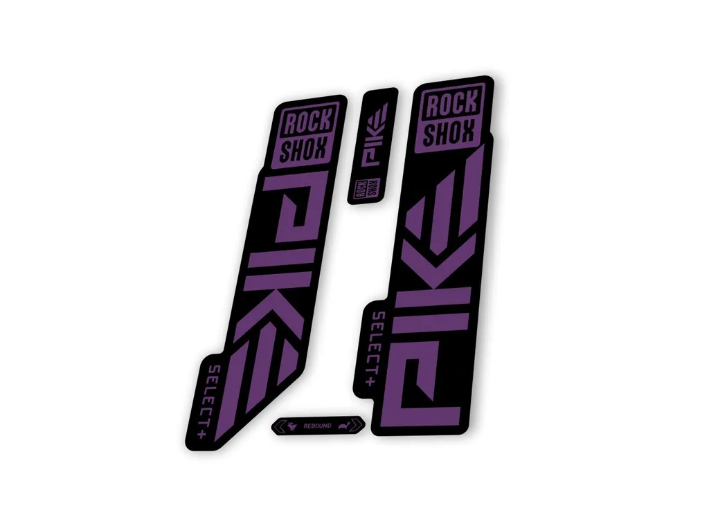 Rock Shox PIKE SELECT + Plus 2023 Mountain Bike Cycling Decal Sticker Purple