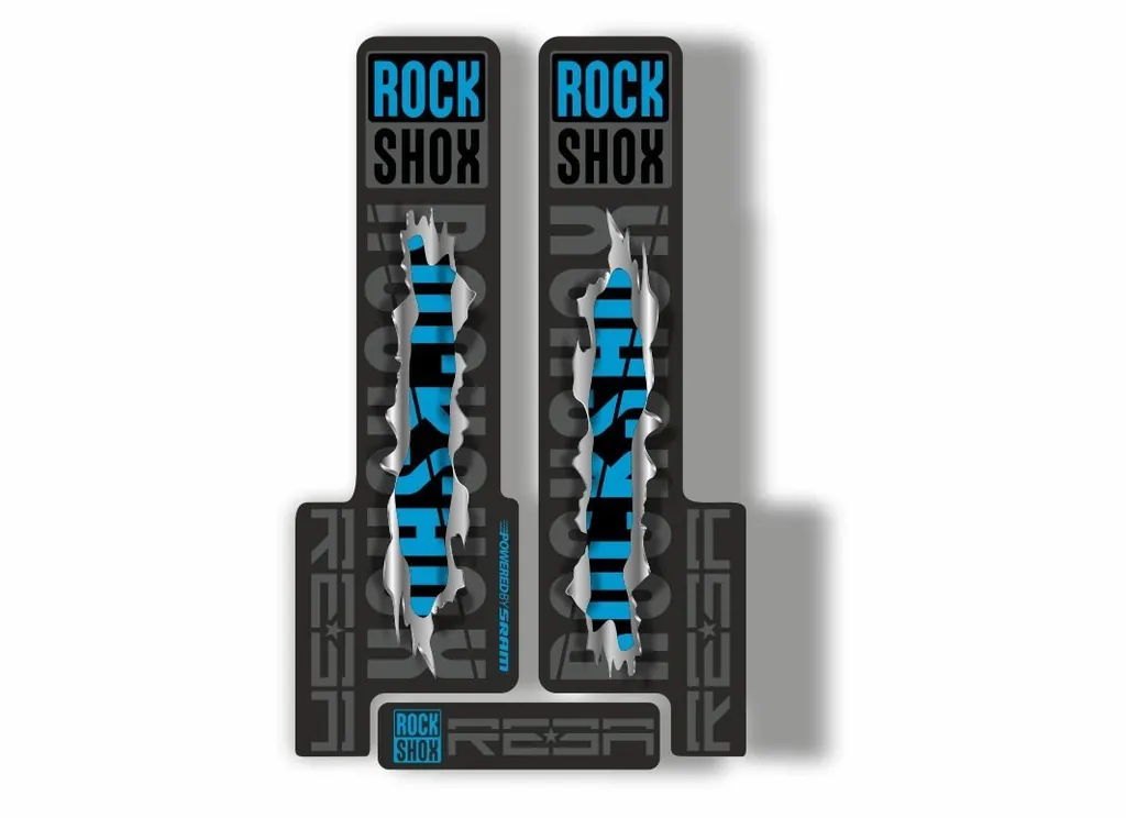 Rock Shox REBA 2018 Fork Decal Mountain Bike Cycling Sticker Adhesive Metal Torn
