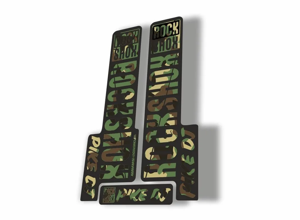 Rock Shox PIKE DJ 2018 Fork Decal Mountain Bike Cycling Sticker Adhesive Camo