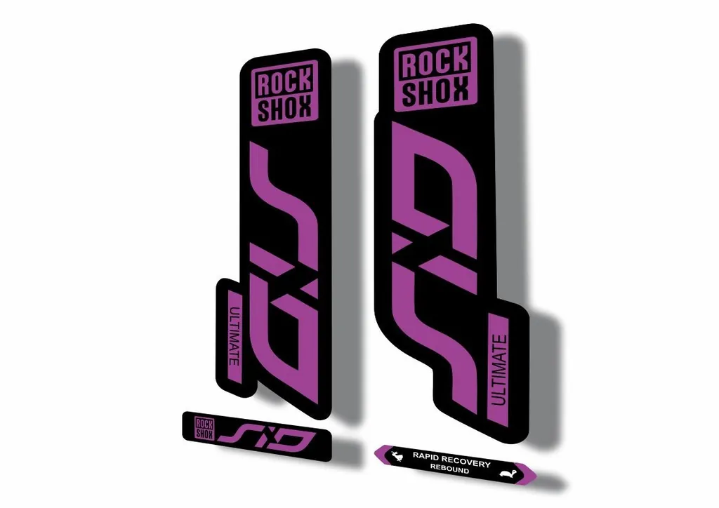 Rock Shox SID 2020 ULTIMATE Mountain Bike Cycling Decal Adhesive Sticker Purple