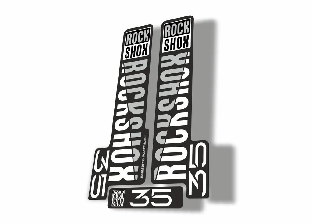 Rock Shox 35 2018 Fork Decal Mountain Bike Cycling Sticker Adhesive White