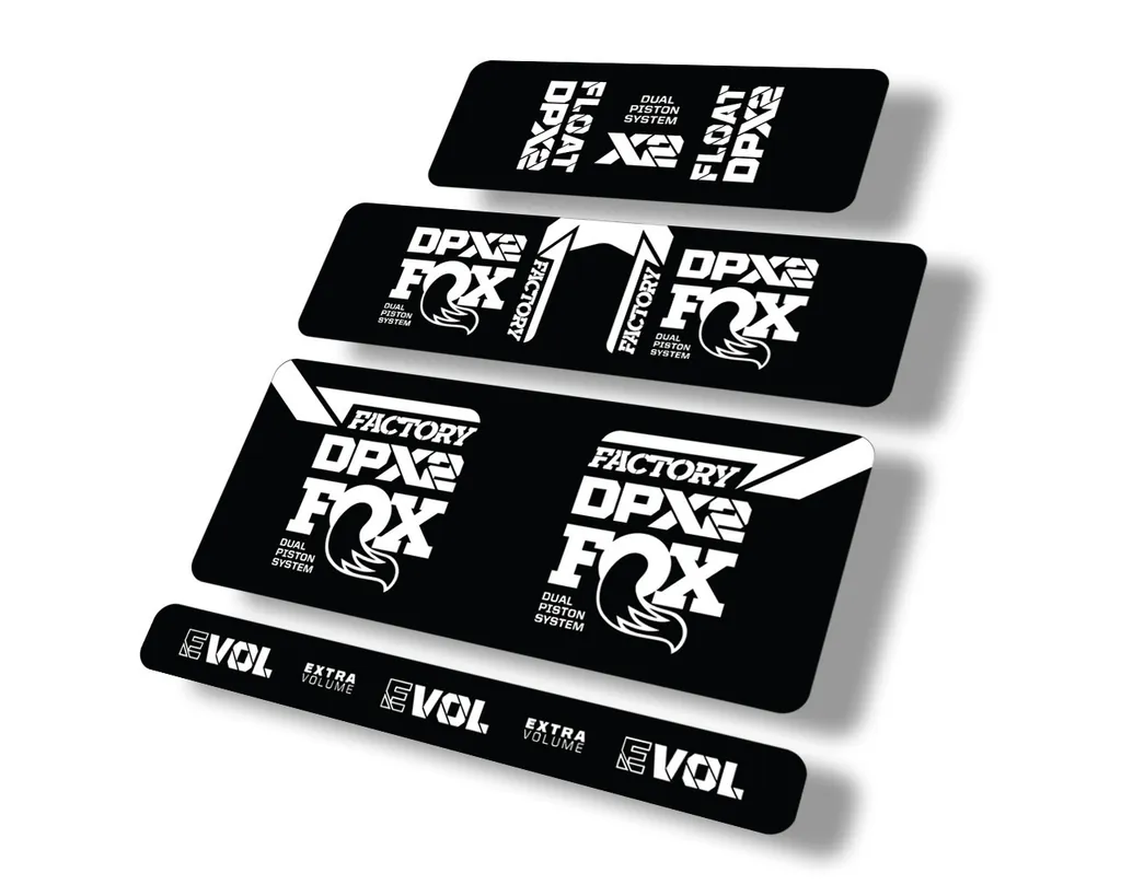 FOX Float DPX2 2021 Rear Shock Suspension Sticker Factory Decal Full Set White