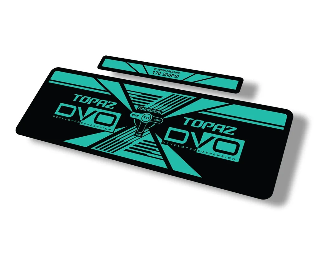 DVO 2020 Topaz AM Rear Shock Suspension Sticker Factory Decal Adhesive Dolphin