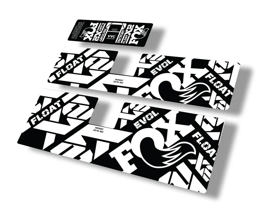 FOX Float X2 2021 Rear Shock Suspension Sticker Factory Decal Full Set White