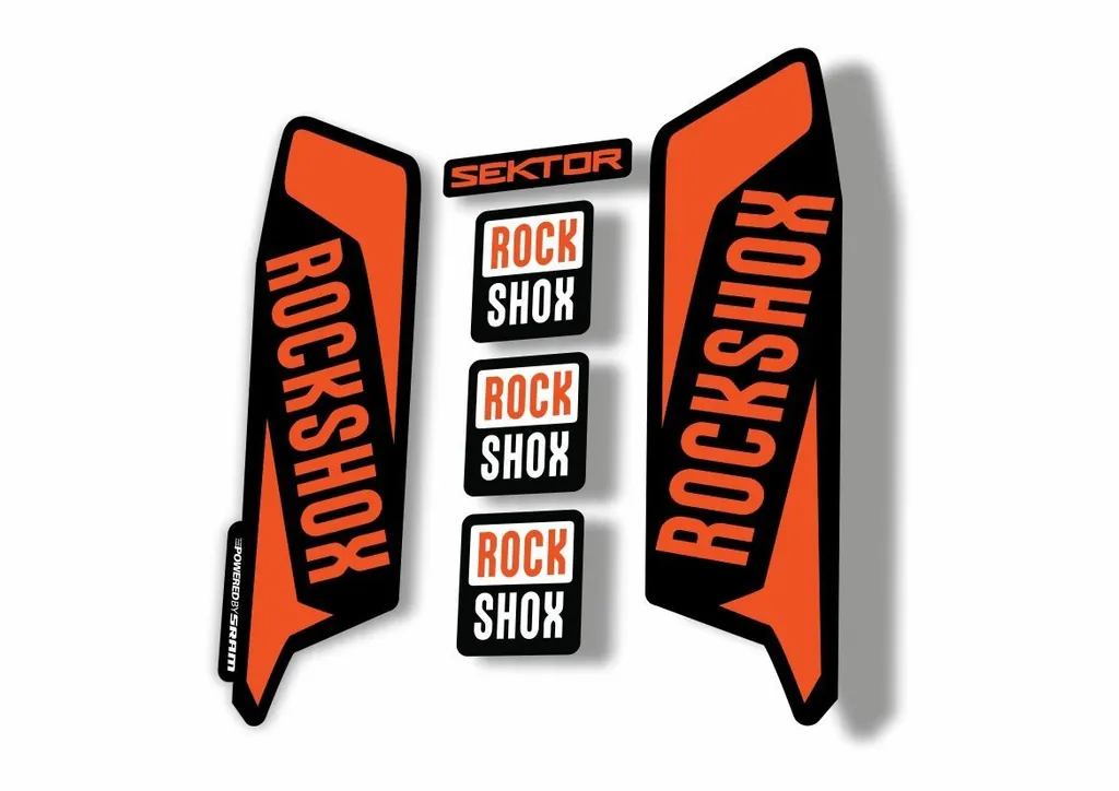 Rock Shox SEKTOR 2016 Fork Decal Mountain Bike Cycling Sticker Adhesive Orange