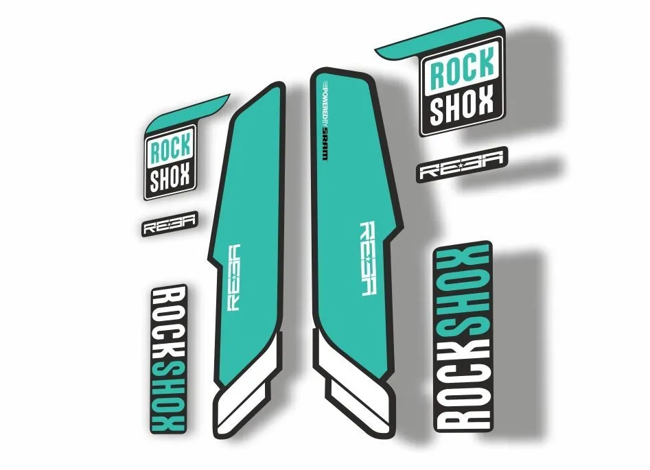 Rock Shox REBA 2015-17 Fork Decal Mountain Bike Cycling Sticker Adhesive Dolphin