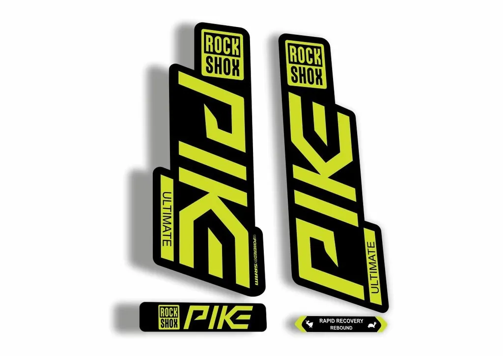 Rock Shox PIKE 2020 ULTIMATE Mountain Bike Cycling Fork Decal Sticker Lime Green