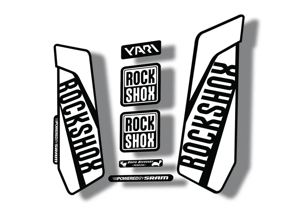 Rock Shox YARI 2015-16 Fork Decal Mountain Bike Cycling Sticker Adhesive White
