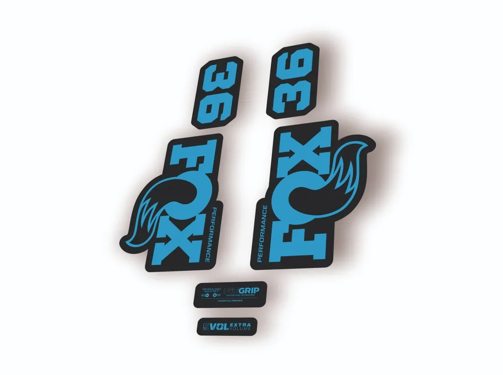FOX 36 Performance 2026 Fork Factory Suspension Decal Sticker Adhesive Blue
