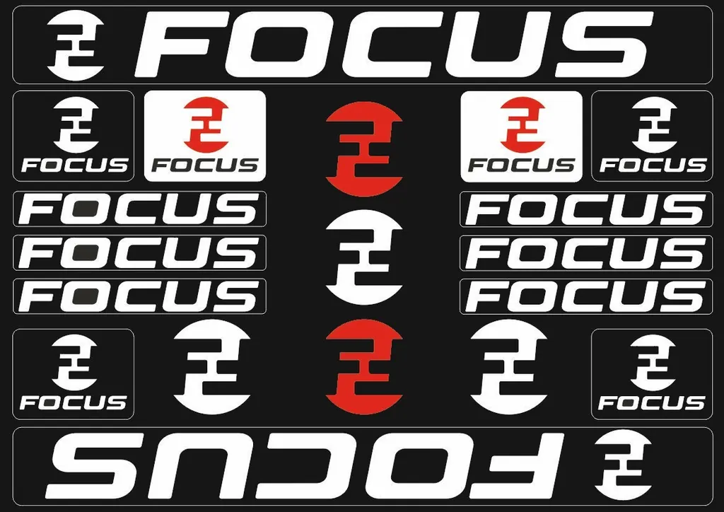 Bicycle Vinyl Frame Stickers – Compatible with FOCUS Bikes – White