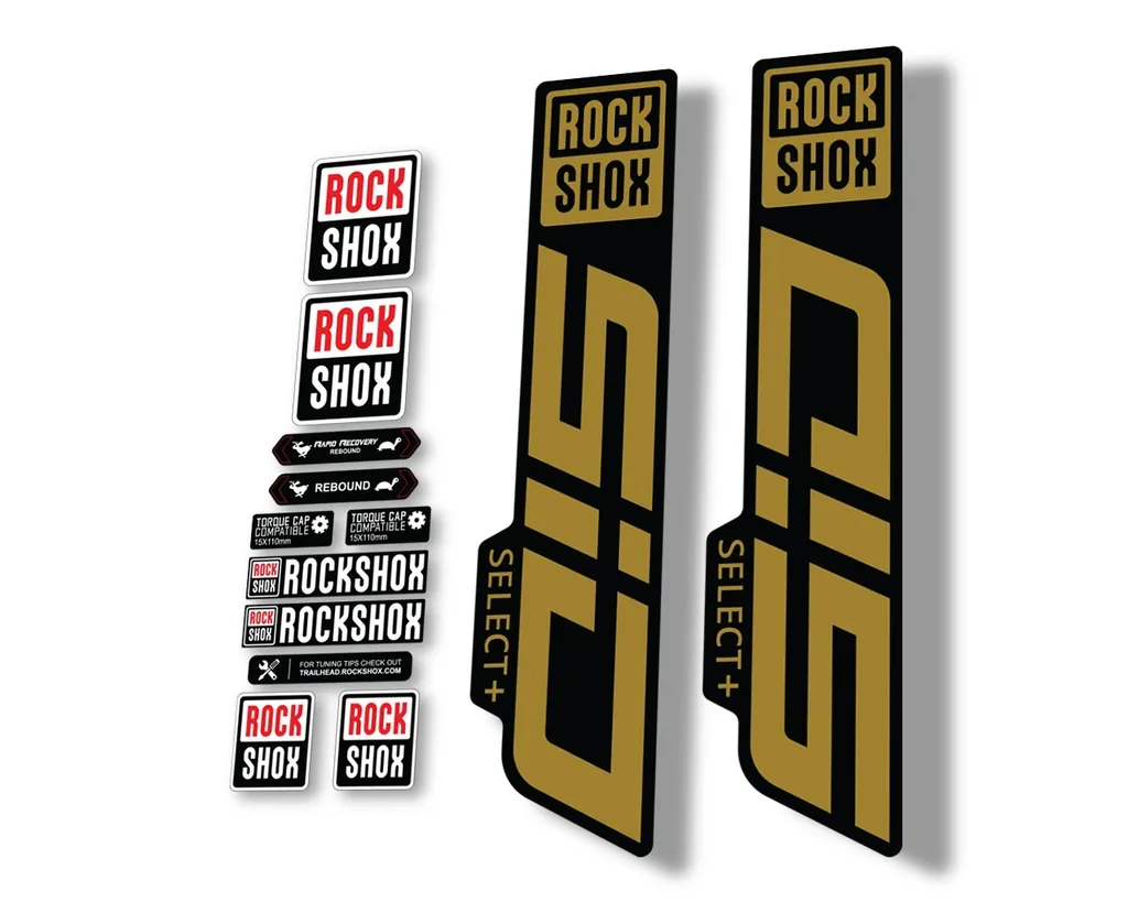 Rock Shox SID 2021 Select + (Plus) Mountain Bike Cycling Decal Sticker Gold
