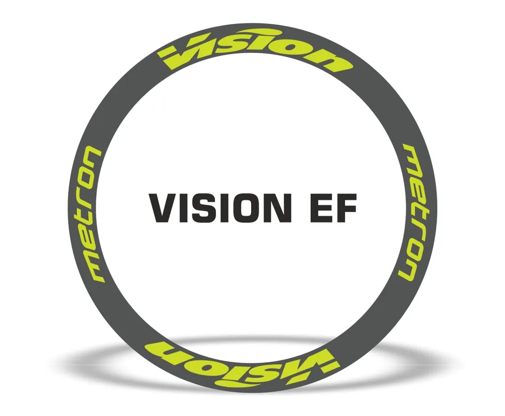 Vision Metron EF Road Bike Rim Decal Wheel Sticker Set Adhesive Lime Green