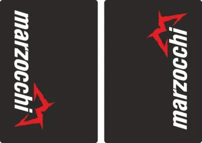 Marzocchi Suspension Bike Upper Fork Decal Sticker Graphic Set Adhesive Black