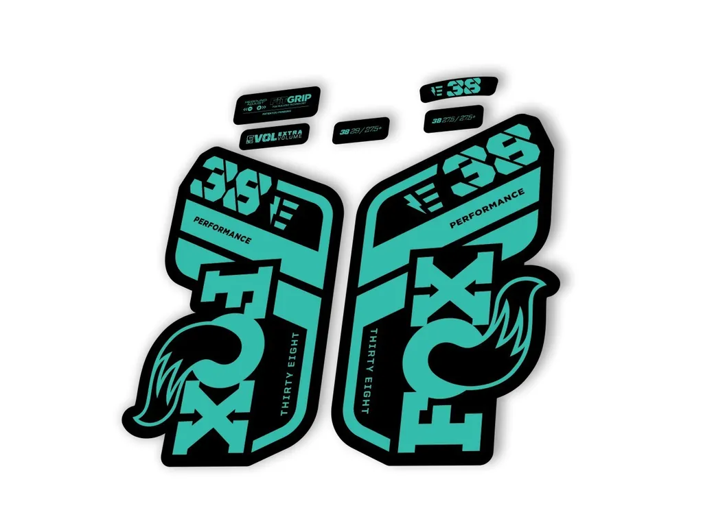 FOX 38 Performance E Bike 2021 Forks Suspension Factory Decal Sticker Dolphin