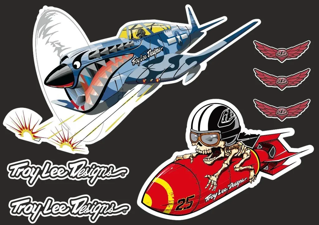 Troy Lee Designs Bike Bicycle Frame Decal Sticker Graphic Adhesive Set Vinyl #17