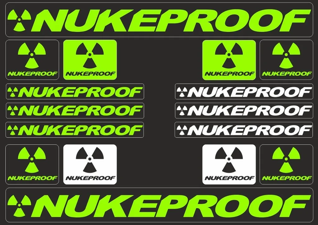 Bicycle Vinyl Stickers – Compatible with Nukeproof Mountain Bikes – Green