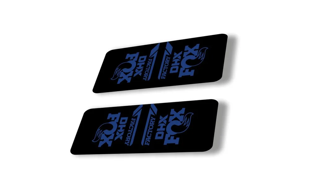 FOX DHX 2022 Factory Rear Shock Suspension Sticker Decal Adhesive Dark Blue