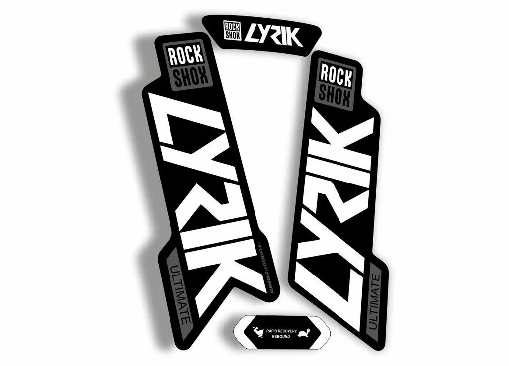 Rock Shox Lyrik Ultimate 2020 Fork Decal Bike Cycling Sticker White Gray