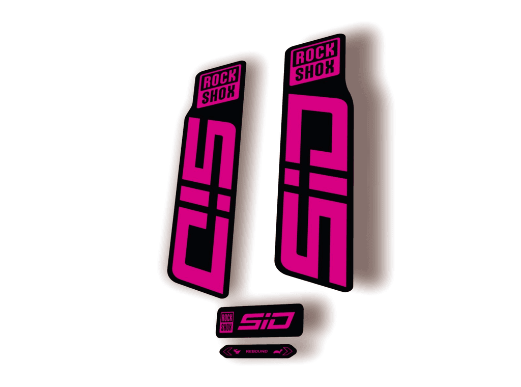 Rock Shox SID 2024 Fork Decal Mountain Bike Cycling Sticker Kit Pink