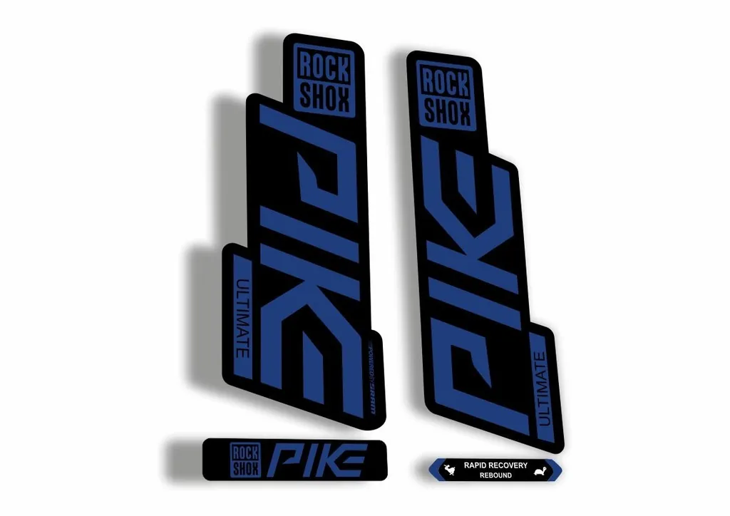 Rock Shox PIKE 2020 ULTIMATE Mountain Bike Cycling Fork MTB Decal Sticker D.Blue