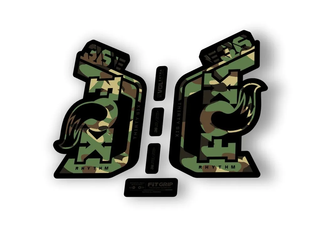 Fox 36 Rhythm E Bike 2024Fork Suspension Factory Decal Sticker Adhesive Camo