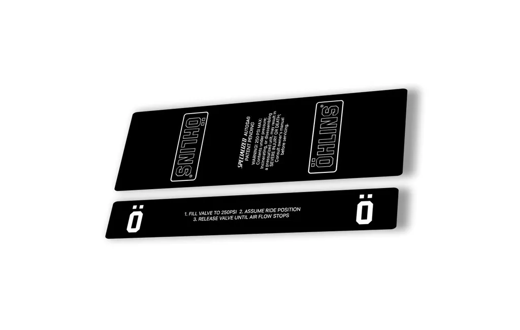 Ohlins STX22 Rear Shock Decal Mountain Bike Cycling Sticker Adhesive Black