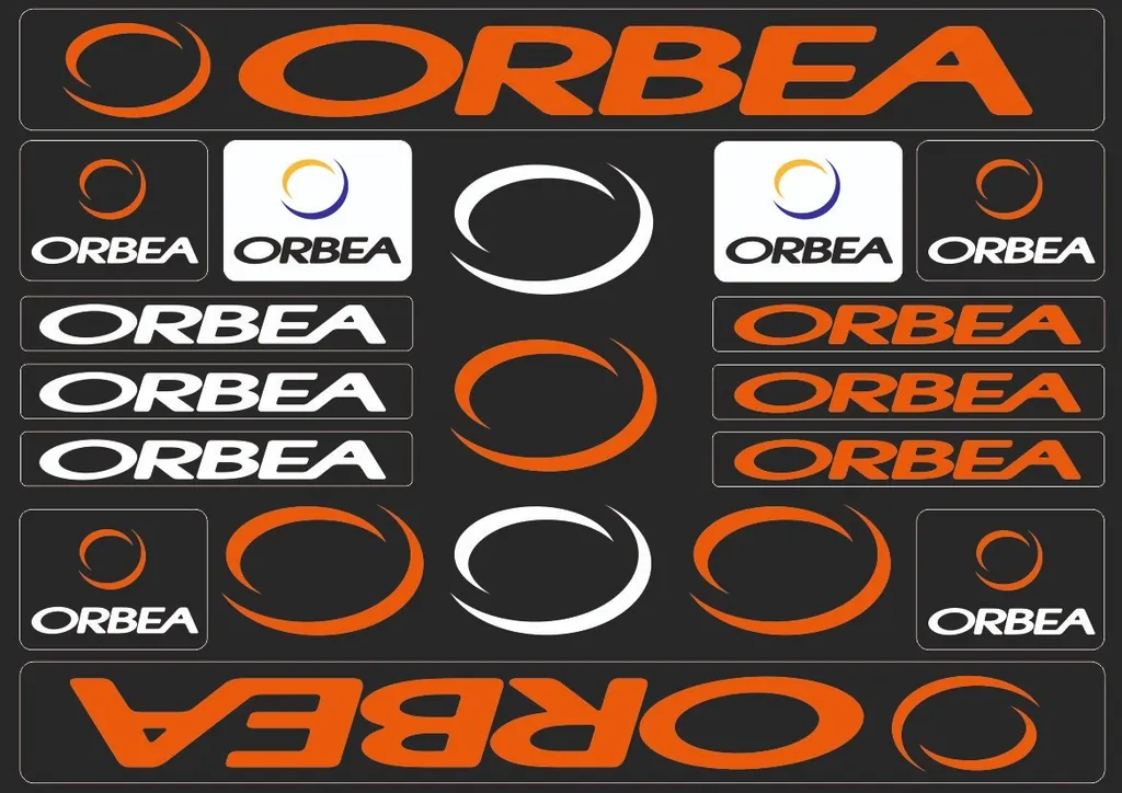 Bicycle Vinyl Stickers – Compatible with ORBEA Bikes – Orange