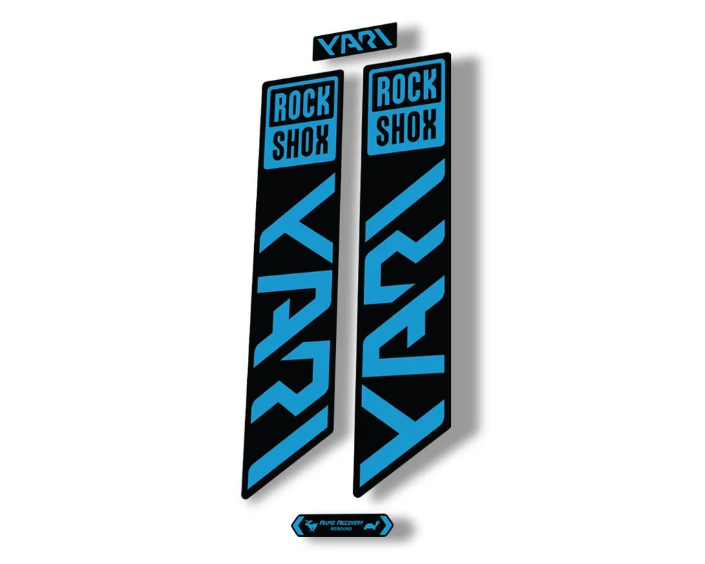 Rock Shox YARI 2021 Fork Decal Mountain Bike Cycling Sticker Adhesive Blue
