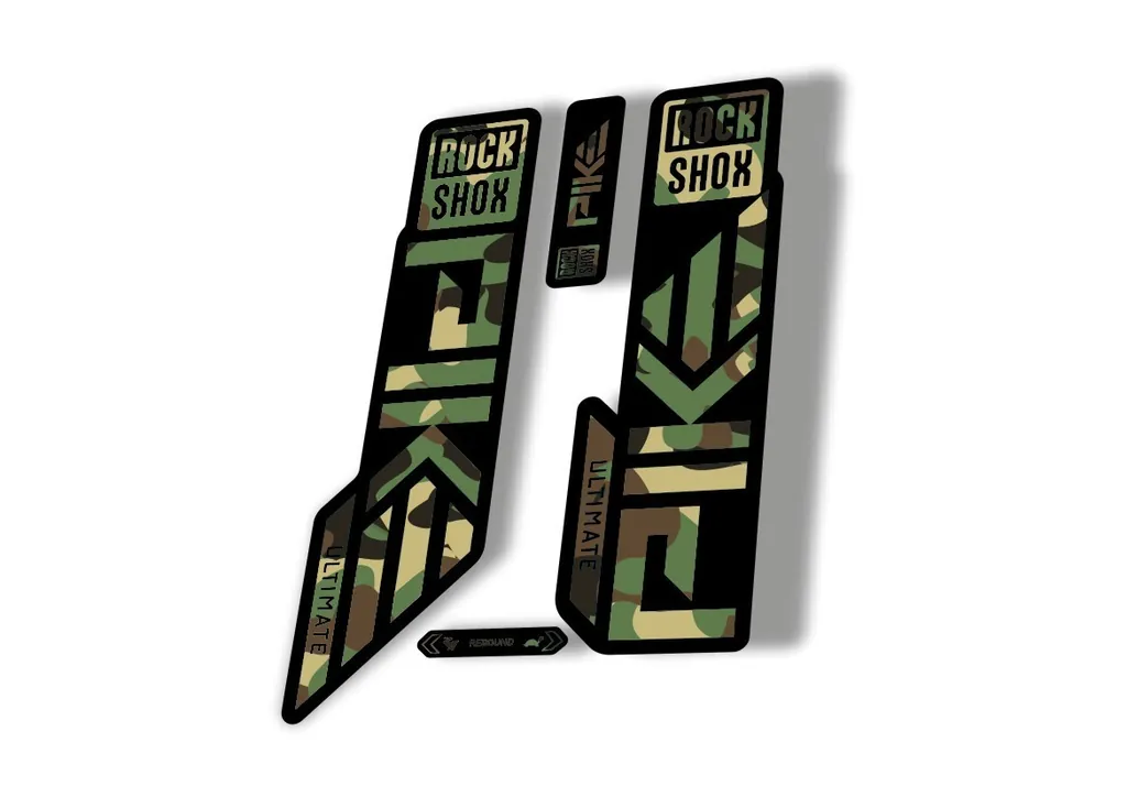 Rock Shox PIKE ULTIMATE 2023 Mountain Bike Cycling Decal Sticker Camo