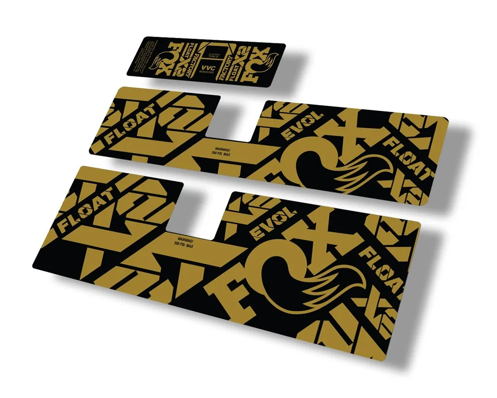 FOX Float X2 2021 Rear Shock Suspension Sticker Factory Decal Full Set Gold