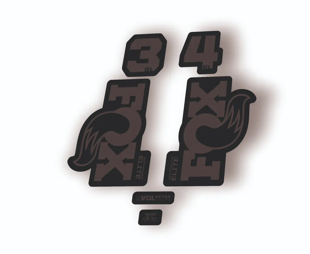 FOX 34 SL Elite Performance 2026 Fork Factory Decal Sticker Adhesive Gray