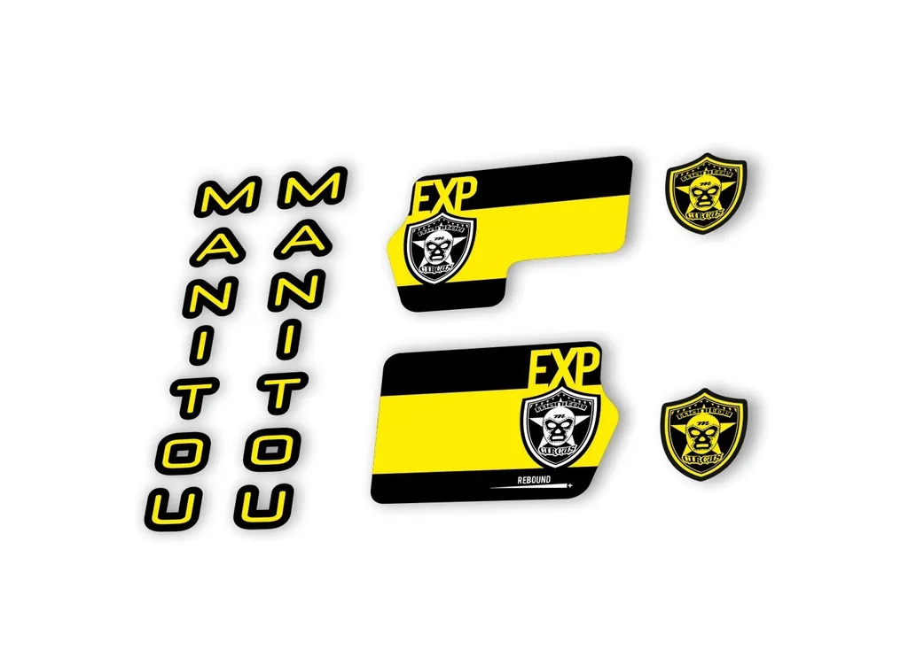 Manitou Circus Expert 2020 Fork Suspension Decal Kit Sticker Yellow
