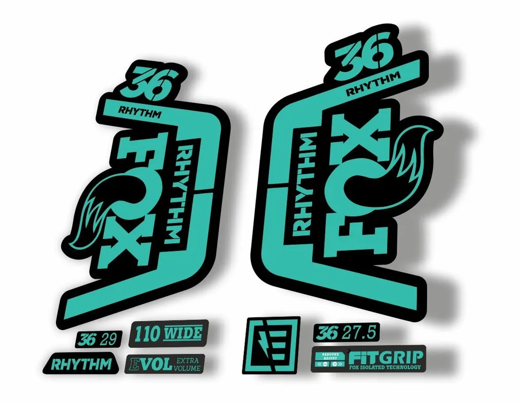 FOX 36 Rhythm 2019 Forks Suspension Factory Decal Sticker Adhesive Dolphin