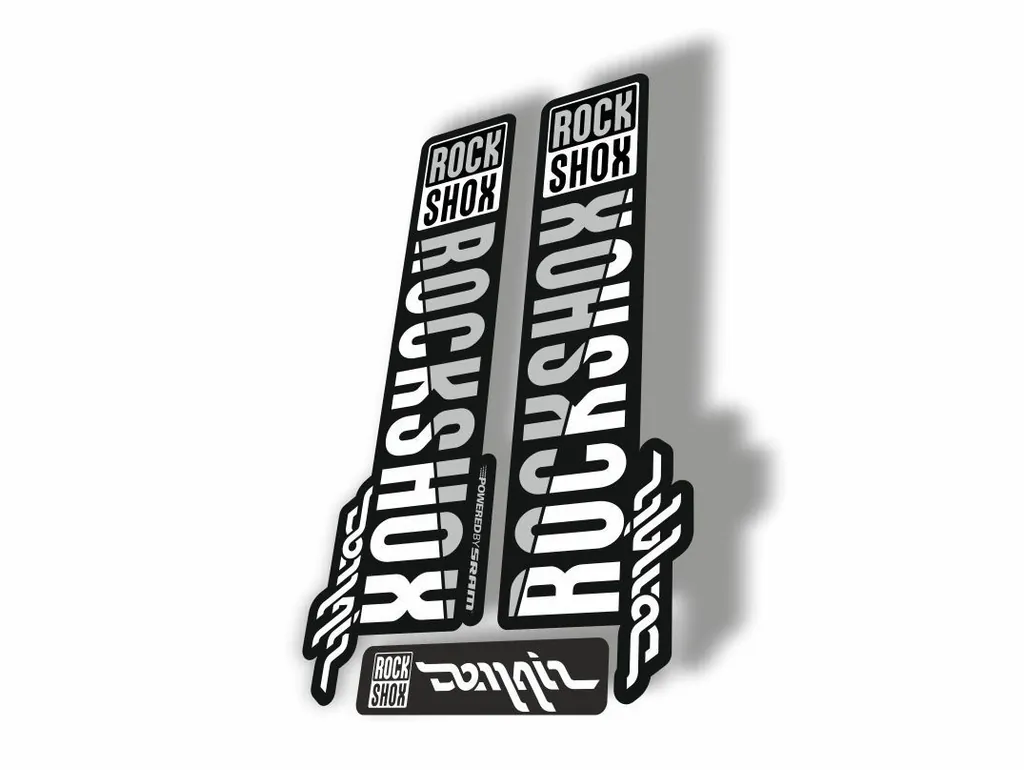 Rock Shox DOMAIN 2018 Fork Decal Mountain Bike Cycling Sticker Adhesive White