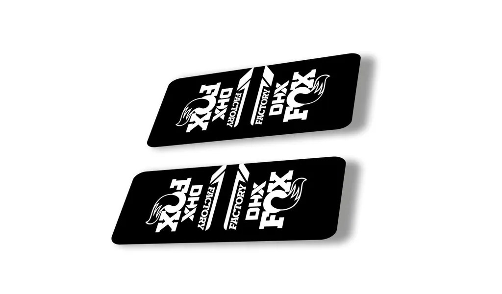 FOX DHX 2022 Factory Rear Shock Suspension Sticker Decal Adhesive White